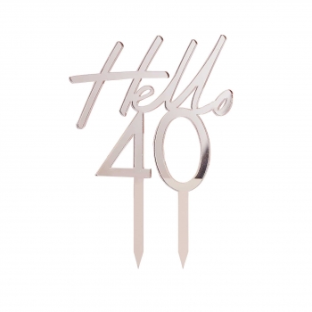 Cake Topper - Hello 40